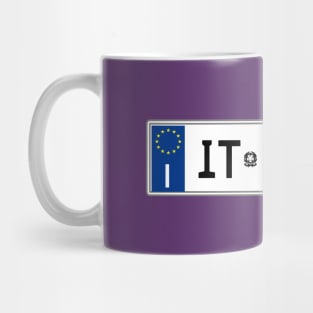 Italy car license plate Mug